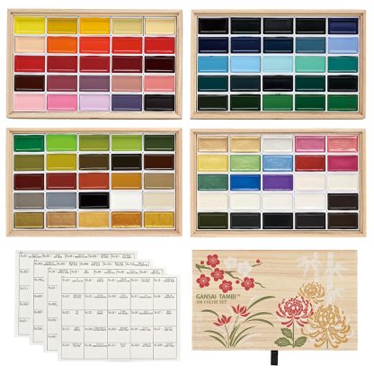 ZIG Kuretake Gansai Tambi 100 colour set : RE-release edition - Image 5
