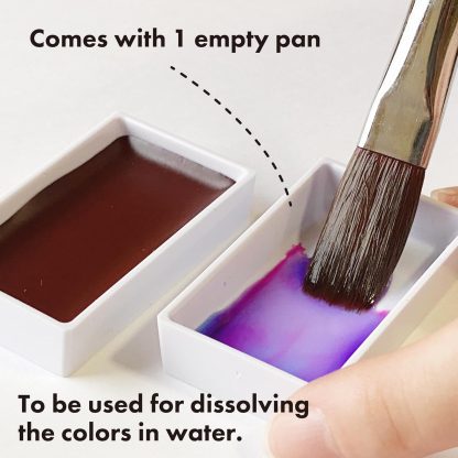 ZIG Kuretake Gansai Tambi 'Granulating Colours' 5 set + 1 empty pan - Image 9