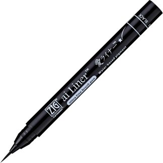 ZIG Kuretake Ultra fine tip brush pen : Ai liner Black