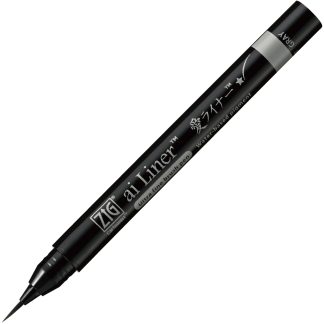ZIG Kuretake Ultra fine tip brush pen : Ai liner Gray
