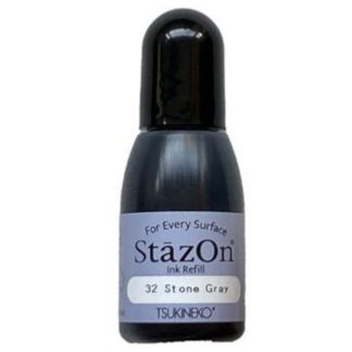 Tsukineko StazOn stamp pad inker : Stone Gray (SZR-32)