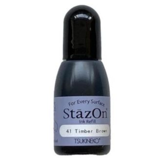 Tsukineko StazOn stamp pad inker : Timber Brown (SZR-41)
