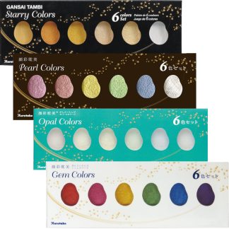ZIG Kuretake Gansai Tambi Starry, Pearl, Gem, Opal Colour set