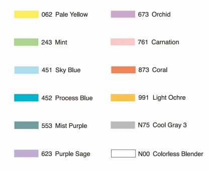 Tombow Dual Brush Pen Pastel colour 12 pen set - Image 2