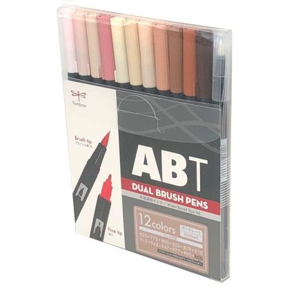 Tombow Dual Brush Pen Portrait colour 12 pen set