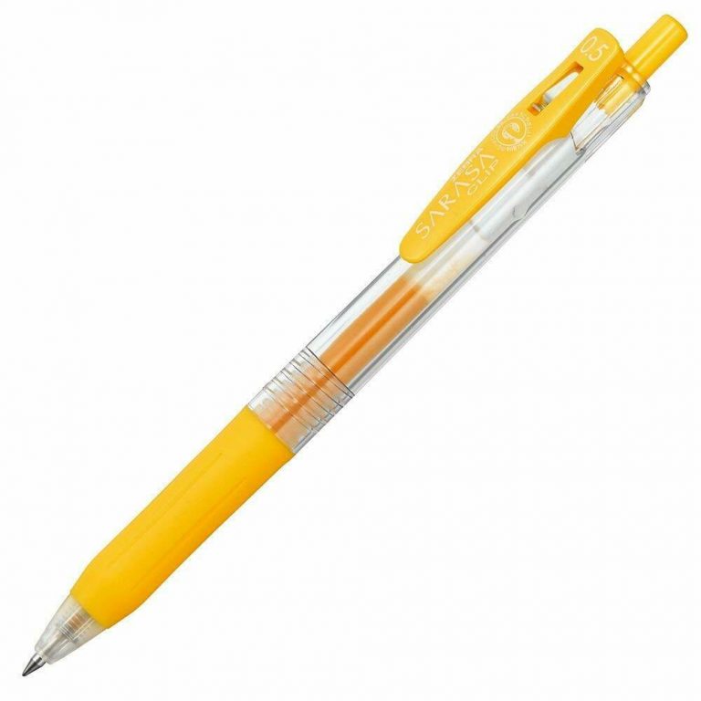 Zebra SARASA Clip Ballpoint Gel ink pen 0.5mm Yellow Manga Arts and