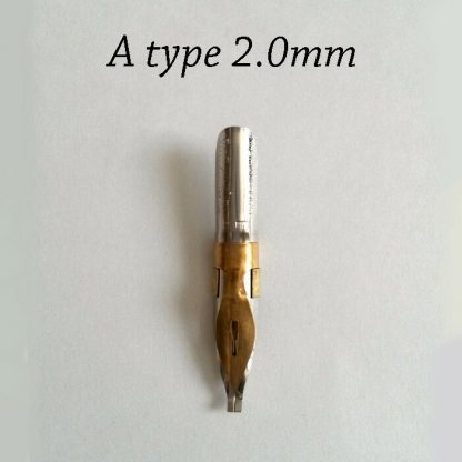 Calligraphy pen nib - Choice of 3 types / 7 sizes  made from Steel and Brass - Image 8