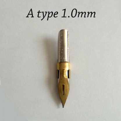 Calligraphy pen nib - Choice of 3 types / 7 sizes  made from Steel and Brass - Image 7