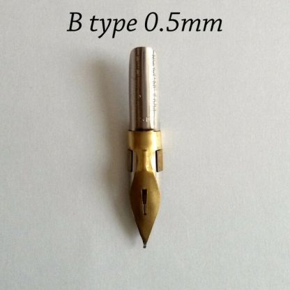 Calligraphy pen nib - Choice of 3 types / 7 sizes  made from Steel and Brass - Image 11