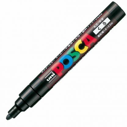 Uniball Posca Marker PC-5M : Black - Image 3