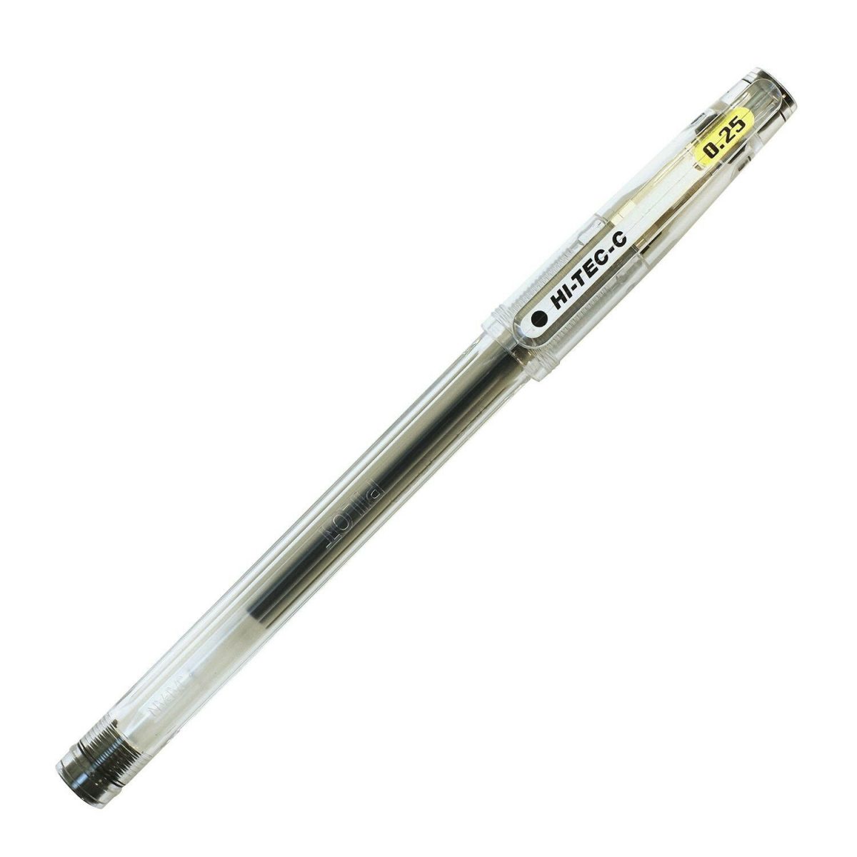 BLACK 6 pcs Pilot Hi-Tec-C 0.25mm Micro Fine Needle Point Roller Ball Pen 