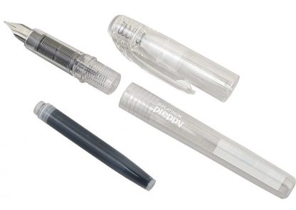 Platinum Preppy Fountain Pen Crystal (Clear body) 0.3mm Fine tip - Image 6