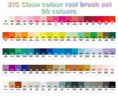 ZIG Kuretake Clean Colour Real Brush 90 Colour set - Image 2