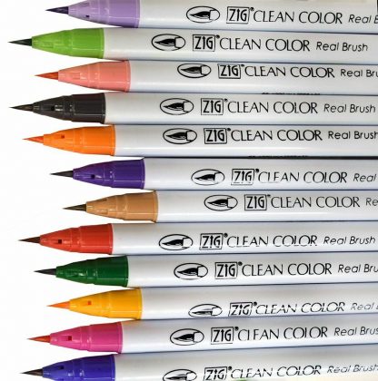 ZIG Kuretake Clean Colour Real Brush 90 Colour set - Image 3