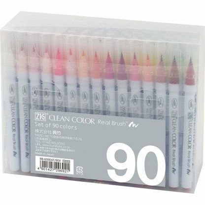 ZIG Kuretake Clean Colour Real Brush 90 Colour set