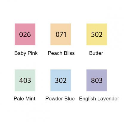 ZIG Kuretake Clean colour DOT Single Mild colour set (6/pk) - Image 3