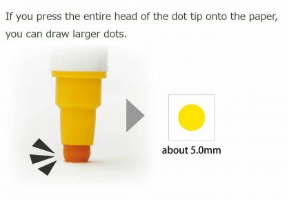 ZIG Kuretake Clean colour DOT Single Mild colour set (6/pk) - Image 4