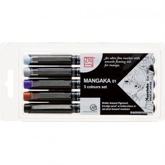 ZIG Kuretake Mangaka 0.1mm Fineliner : Set of 5