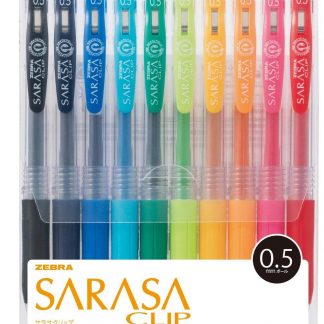 Zebra Sarasa Clip Gel ink Ballpoint pen 0.5mm 10 Colour set