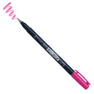 Tombow Fudenosuke Brush pen COLOUR Pink : Hard tip