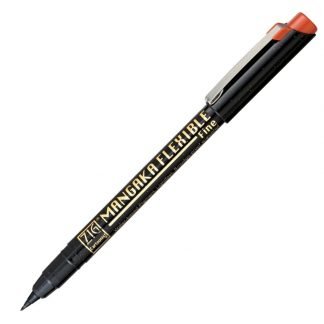 ZIG Kuretake Cartoonist Mangaka Flexible pen Fine tip Sepia