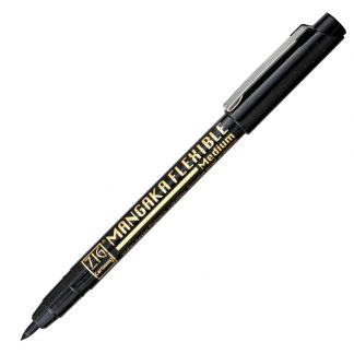 ZIG Kuretake Cartoonist Mangaka Flexible pen Medium tip Black