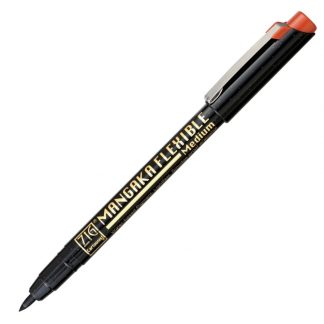 ZIG Kuretake Cartoonist Mangaka Flexible pen Medium tip Sepia