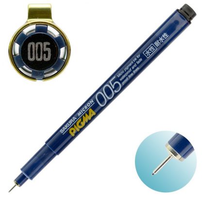 Sakura Pigma Micron Fineliner pen Black :  005