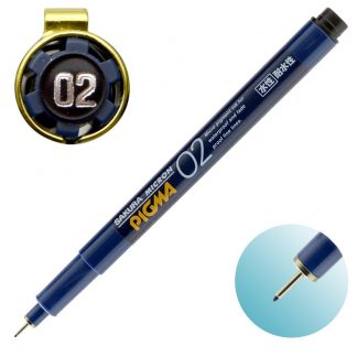 Sakura Pigma Micron Fineliner pen Black :  02