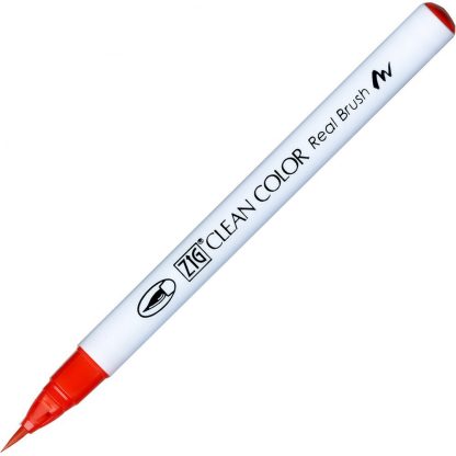 ZIG Kuretake Clean Colour Real Brush Pen 020  Red