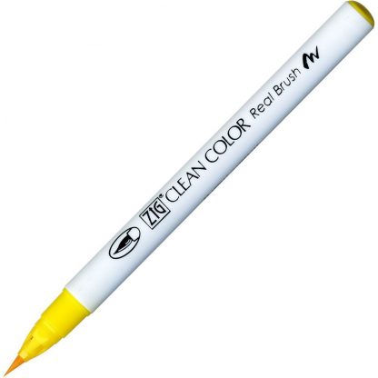 ZIG Kuretake Clean Colour Real Brush Pen 050  Yellow