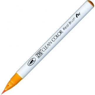 ZIG Kuretake Clean Colour Real Brush Pen 052  Bright Yellow