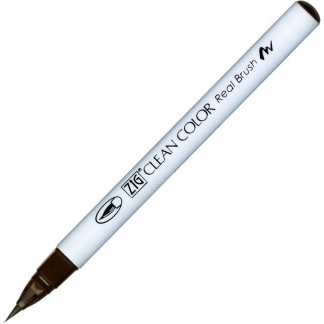 ZIG Kuretake Clean Colour Real Brush Pen 062  Dark Brown