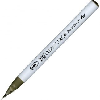 ZIG Kuretake Clean Colour Real Brush Pen 093  Green Gray