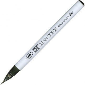 ZIG Kuretake Clean Colour Real Brush Pen 095  Dark Gray