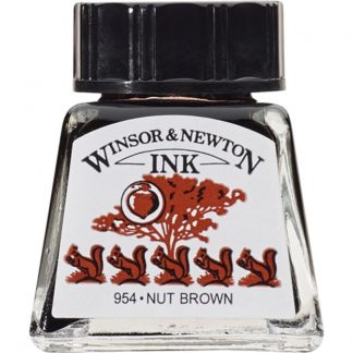 Winsor and Newton Drawing ink 14ml : Nut Brown