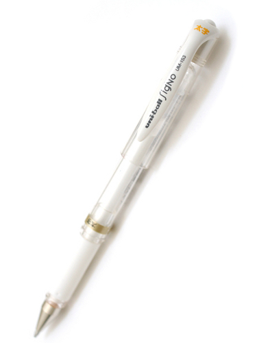 Uniball Signo Broad White pen UM-153 – Manga Arts and Comic Art Gear