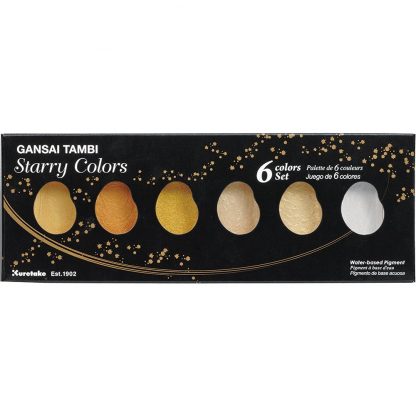 ZIG Kuretake Gansai Tambi 'Starry Colours' 6 set