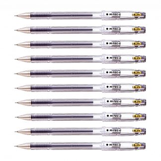10 pc of Pilot Hi Tec C Pen (Known as G Tec C) 0.25mm Hyper fine tip Black