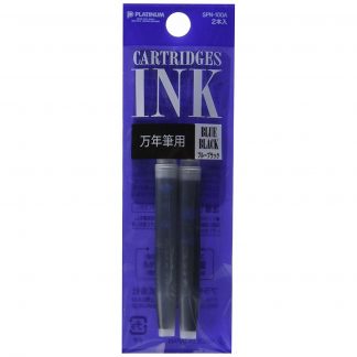 Platinum Fountain pen ink cartirdges (2/pk) : Blue Black