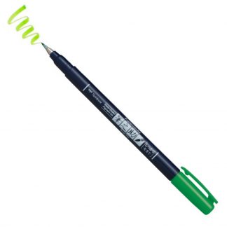 Tombow Fudenosuke Brush pen COLOUR Green : Hard tip