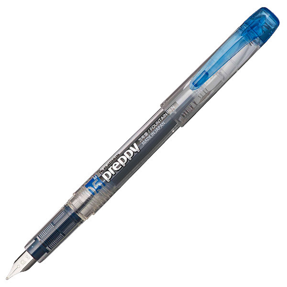 Platinum Preppy Fountain pen Medium nib 0.5mm Blue Black ink