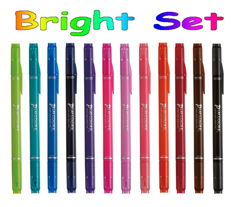 Tombow Play colour K (A.K.A Twintone) Bright colour 12 pen set - Image 3