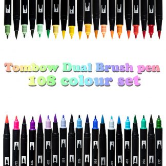 Tombow Dual Brush Pen 108 pen full colour set