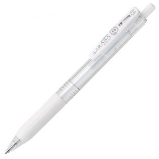 Zebra SARASA Clip Ballpoint Gel ink pen 0.5mm Milk White