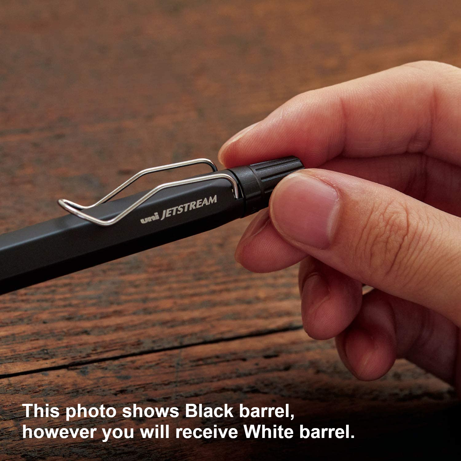 Uniball Jetstream EDGE 3 Multi colour ink pen 0.28mm White Red body (Black, Blue and Red ink) - Image 5