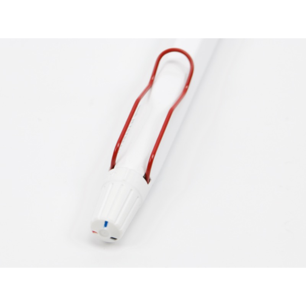 Uniball Jetstream EDGE 3 Multi colour ink pen 0.28mm White Red body (Black, Blue and Red ink) - Image 4