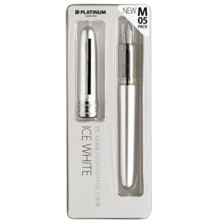 Platinum Plaisir Fountain pen Medium tip 0.5mm : Ice White