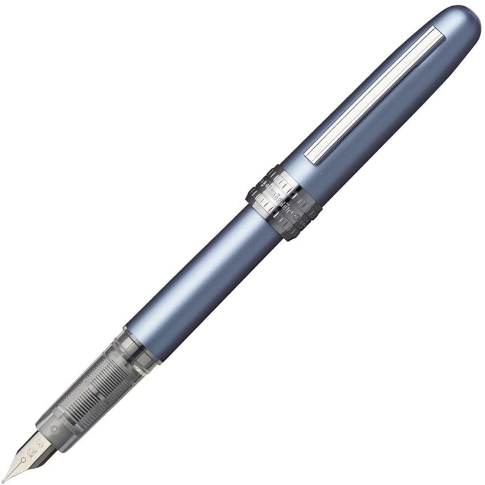 Platinum Plaisir Fountain pen Medium tip 0.5mm : Frosty Blue - Image 2