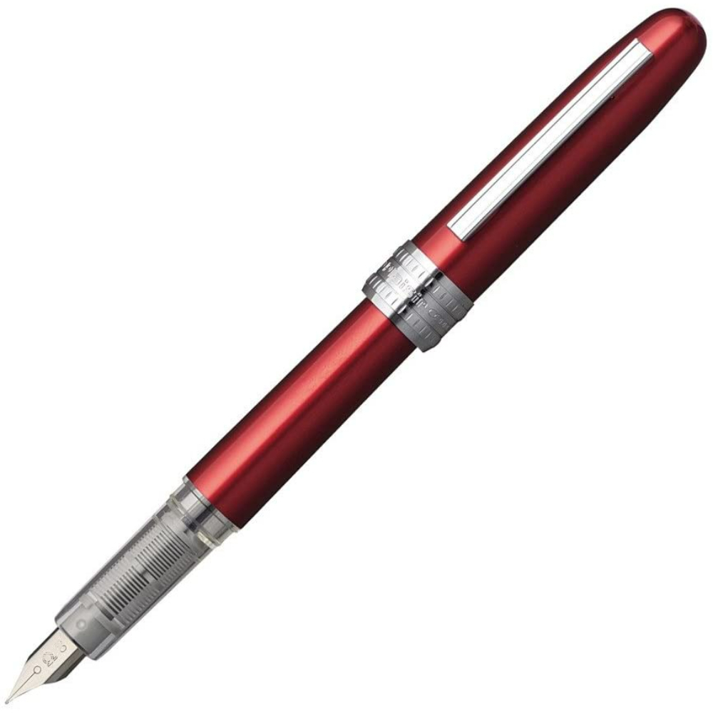 Platinum Plaisir Fountain pen Medium tip 0.5mm : Red - Image 2
